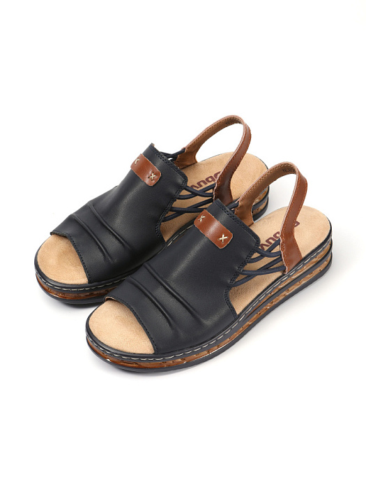 Женские сандалии eObuv синие, артикул NU829-011