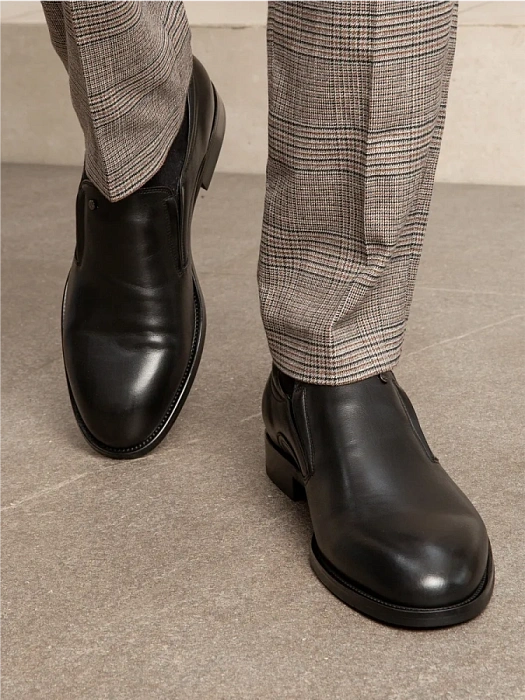 Мужские туфли BRUNO RENZONI  черные, артикул 24252-5-C515