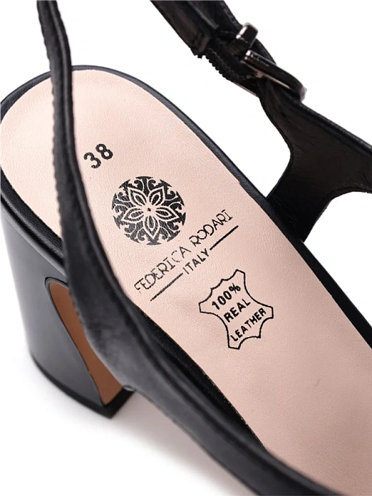 Женские босоножки  FEDERICA RODARI черные, артикул 17E-K781-L877-019A