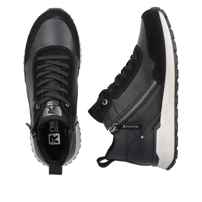 Женские кроссовки RIEKER черные, артикул W0661-00