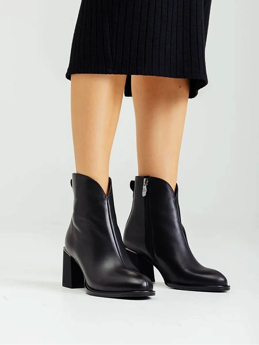 Женские ботильоны FEDERICA RODARI черные, артикул 15E-A3989D-1