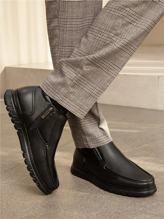 Мужские ботинки BRUNO RENZONI  черные, артикул 9833X-1Z-961