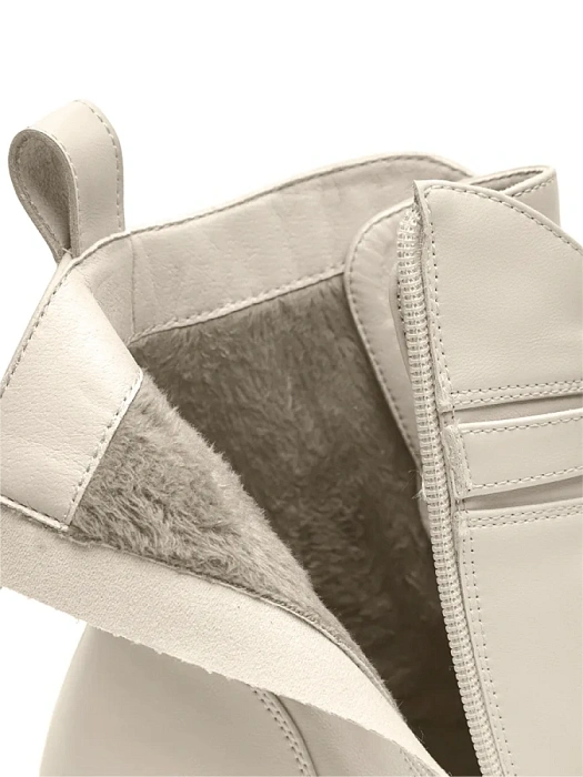 Женские берцы FEDERICA RODARI бежевые, артикул 15E-A3937L-3