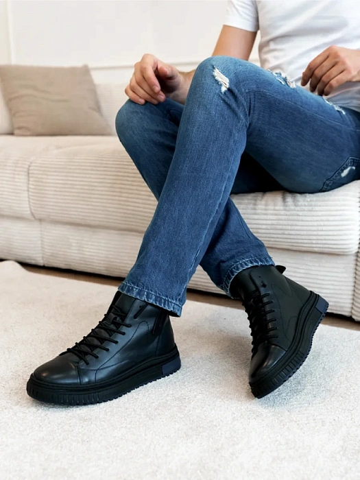 Мужские ботинки BRUNO RENZONI  синие, артикул BR11883-MT/10