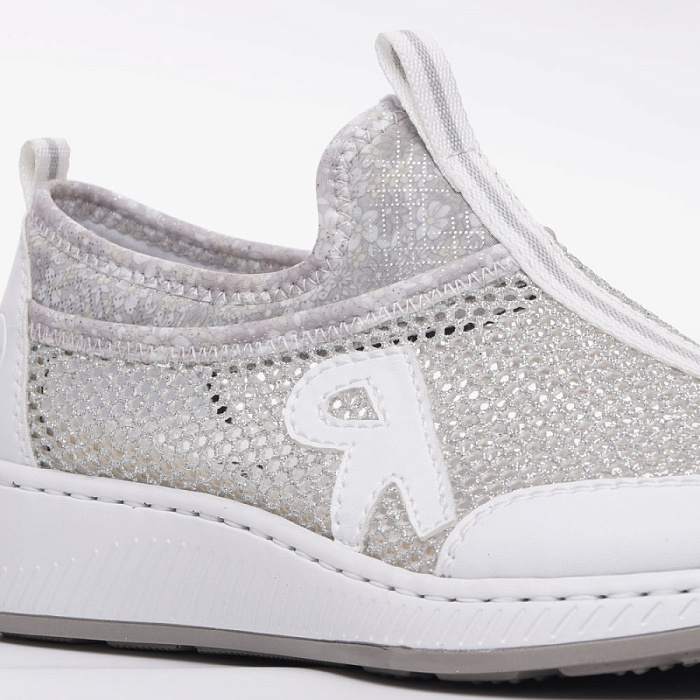 Женские кроссовки RIEKER белые, артикул N5554-81