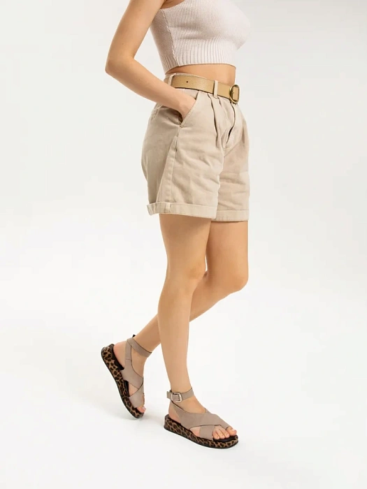 Женские босоножки  SOFIA-ALEXANDRA бежевые, артикул SA20391-WL