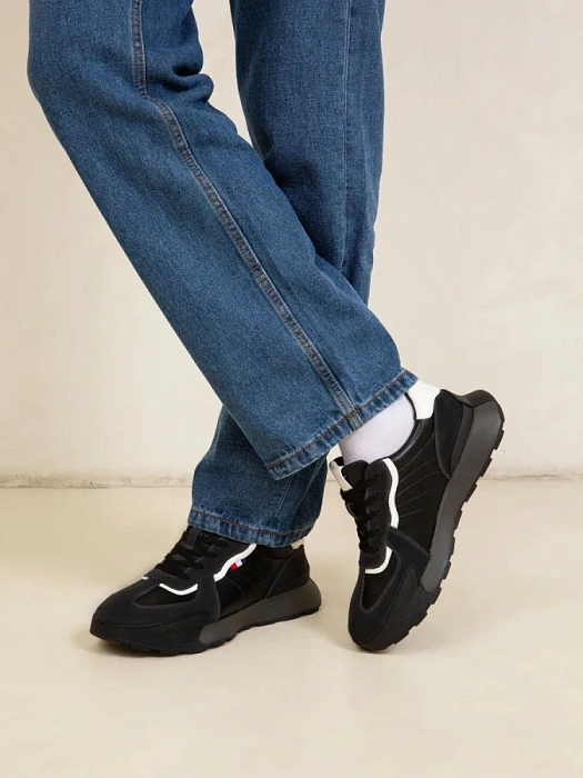 Мужские кроссовки BRUNO RENZONI  черные, артикул ZCA8980T-B9