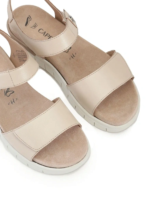 Женские сандалии CAPRICE бежевые, артикул 9-28701-42-140