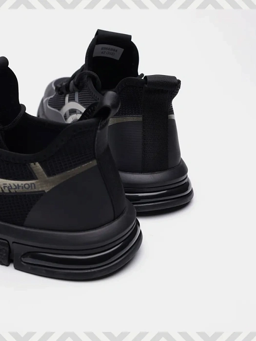 Мужские кроссовки BRUNO RENZONI  черные, артикул RH6689A