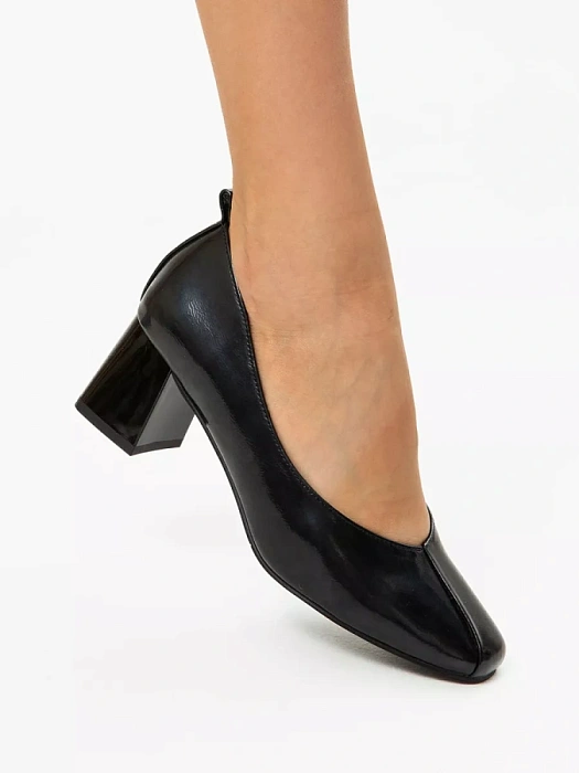 Женские туфли лодочки basic Donna Daniella  черные, артикул 42-TME27-54-501