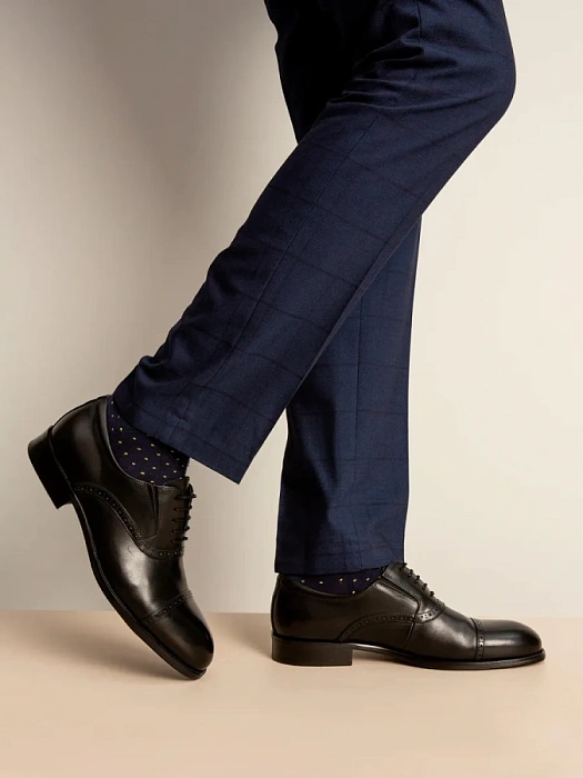 Мужские оксфорды BRUNO RENZONI  черные, артикул 5408A-958A