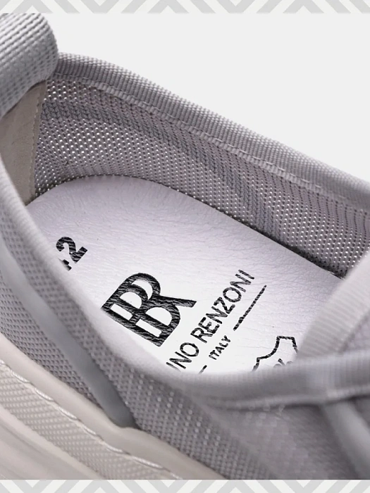 Мужские кеды BRUNO RENZONI  серые, артикул SY33012W-17
