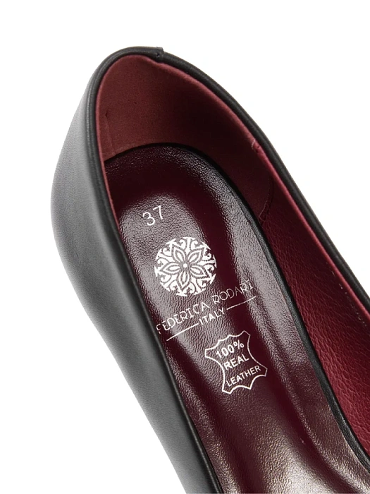 Женские туфли-лодочки FEDERICA RODARI черные, артикул 17E-Z18300B-25W