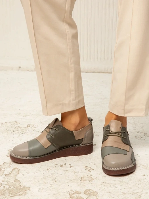 Женские туфли eObuv серые, артикул DB8370-4