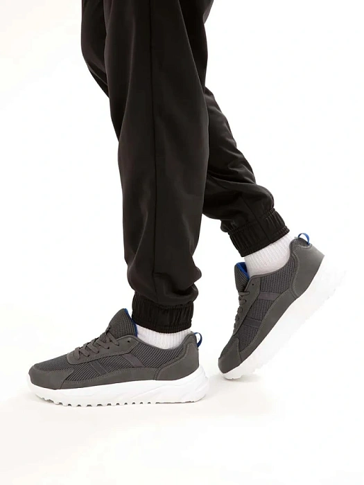 Мужские кроссовки BRUNO RENZONI  серые, артикул 447008/01-04BR