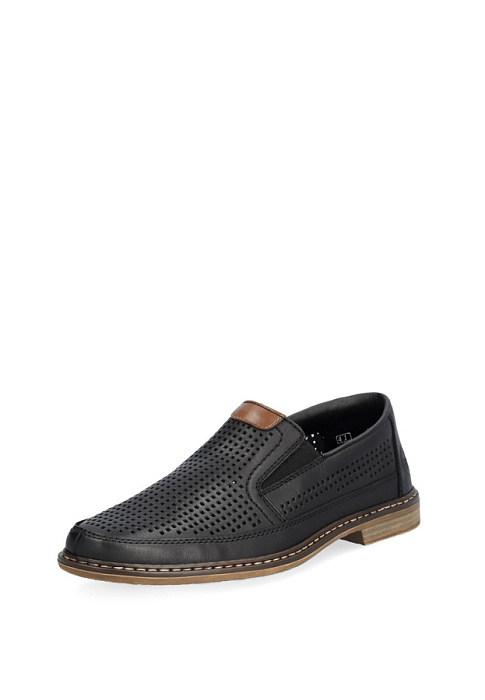 Мужские туфли RIEKER черные, артикул 13459-00