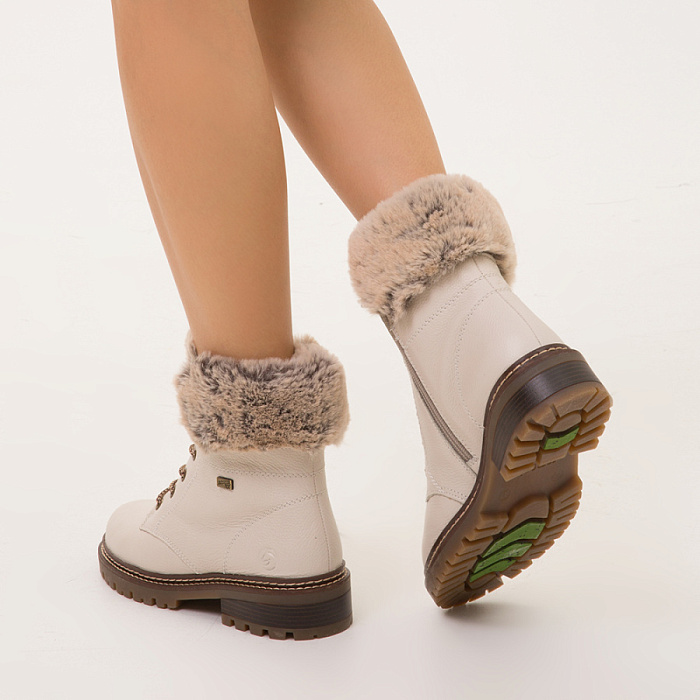 Женские ботинки basic REMONTE белые, артикул D0B74-80