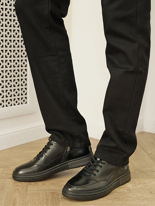 Мужские ботинки BRUNO RENZONI  черные, артикул YS950X-H32A-R