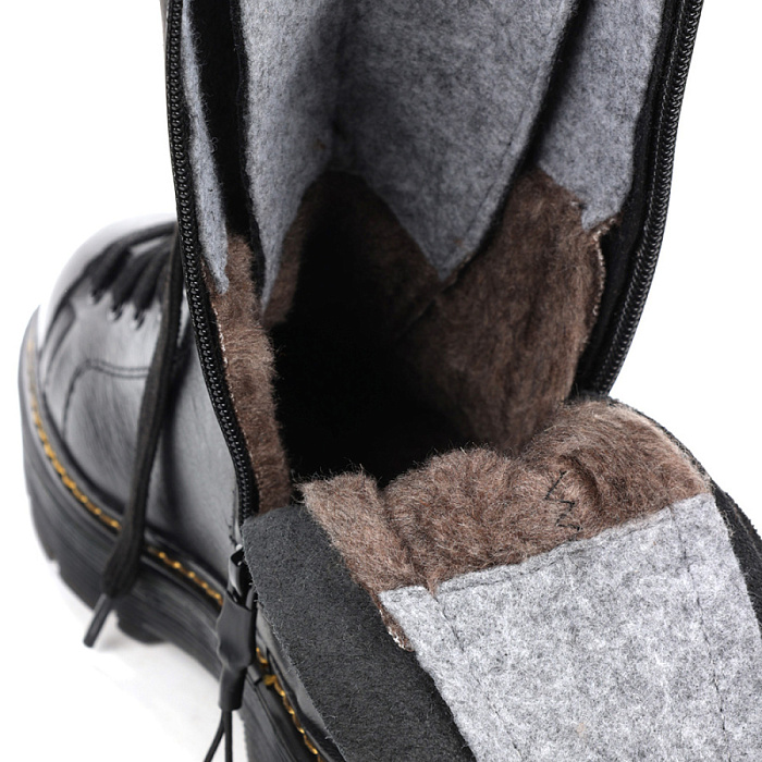 Женские берцы eObuv черные, артикул M2250-1