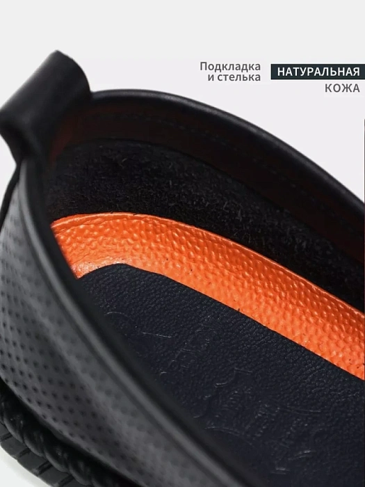 Мужские слипоны BRUNO RENZONI  черные, артикул M-23530-001