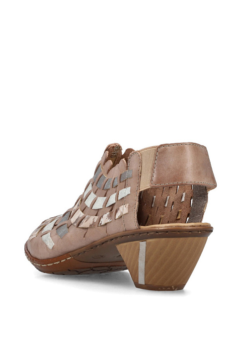 Женские туфли RIEKER бежевые, артикул 46778-64