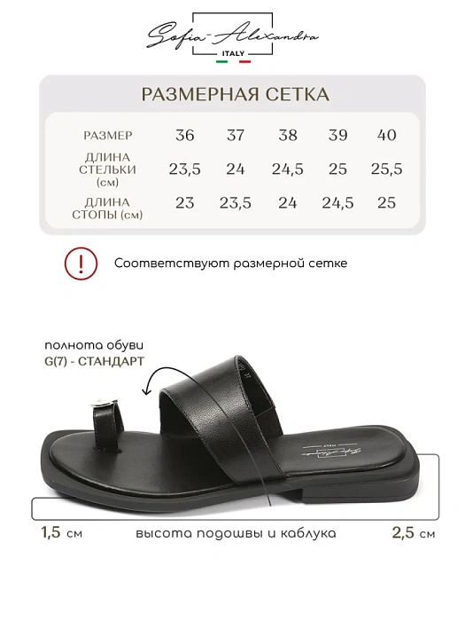 Женские шлепанцы SOFIA-ALEXANDRA черные, артикул SA20566-WPU