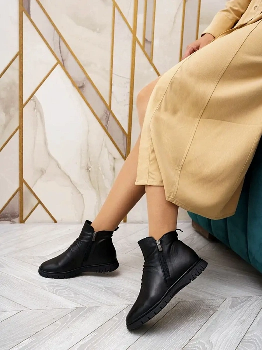 Женские ботинки basic eObuv черные, артикул 100113-PL-01