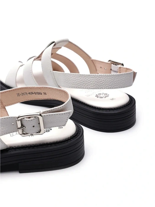 Женские сандалии FEDERICA RODARI белые, артикул 7E-2872-809-B1069