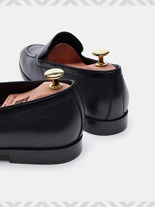 Мужские лоферы BRUNO RENZONI  черные, артикул F628A-90A