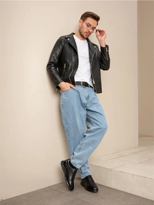 Мужские кроссовки BRUNO RENZONI  черные, артикул A005-1