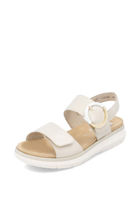 Женские сандалии REMONTE бежевые, артикул D2K50-80