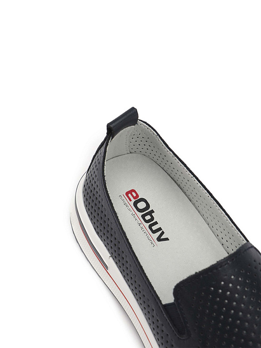 Женские слипоны eObuv синие, артикул 905123-5