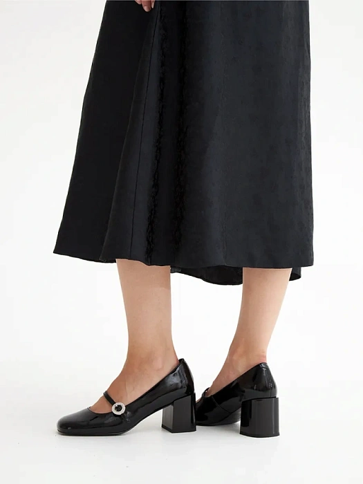 Женские мери джейн SOFIA-ALEXANDRA черные, артикул 38E-HF1075-A