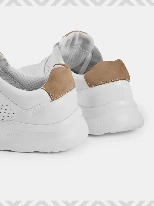 Мужские кроссовки BRUNO RENZONI  белые, артикул 035.332.08