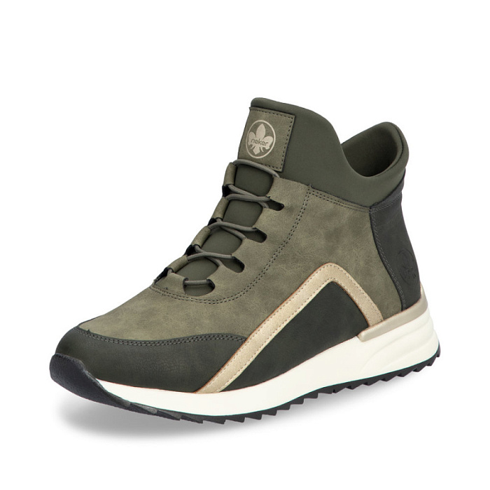 Женские кроссовки RIEKER зеленые, артикул X8083-54