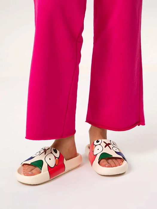 Женские пантолеты eObuv бежевые, артикул 847975/02-01EB