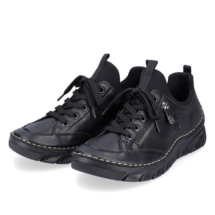 Женские кроссовки RIEKER черные, артикул 55073-00