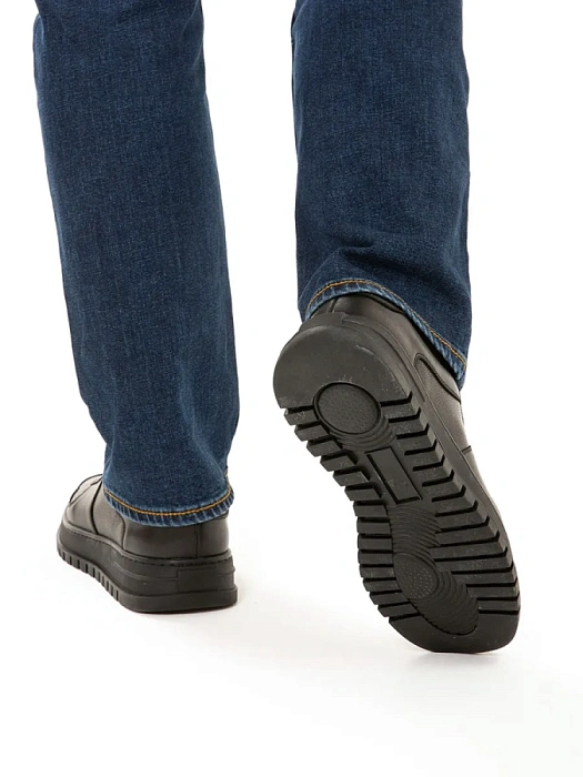 Мужские кеды BRUNO RENZONI  черные, артикул HS10003T-2