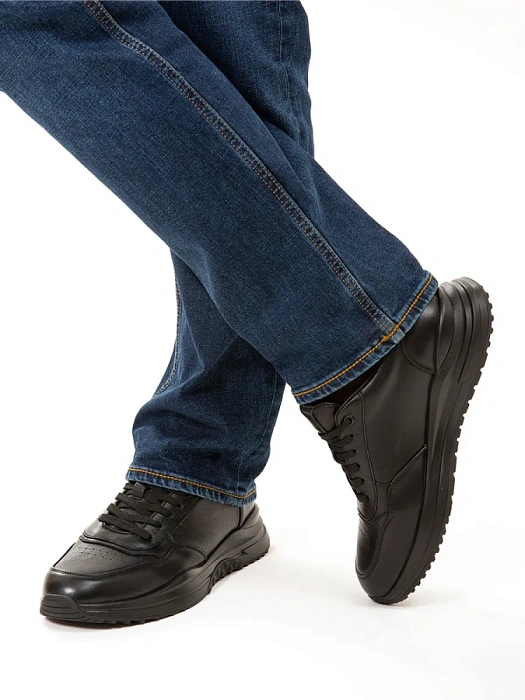 Мужские кроссовки BRUNO RENZONI  черные, артикул HM9885-1