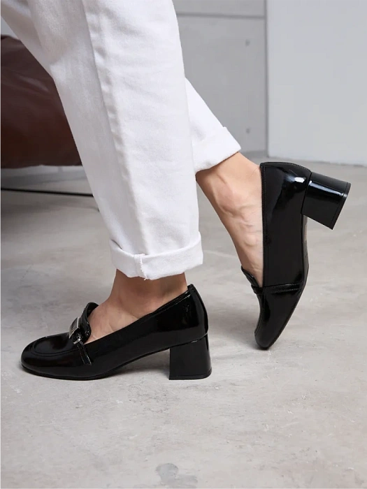 Женские туфли SOFIA-ALEXANDRA черные, артикул 38E-HF1386-B1539D1-25W