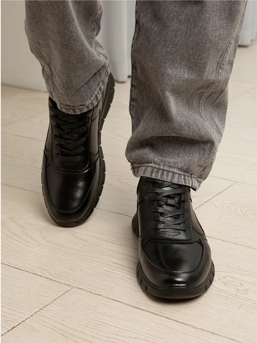 Мужские кроссовки BRUNO RENZONI  черные, артикул DSHD-DM003B