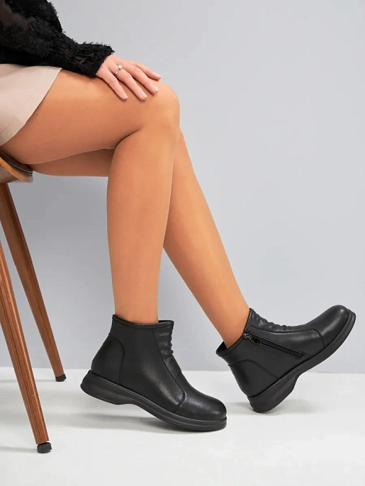 Женские ботинки eObuv черные, артикул DY25030710A
