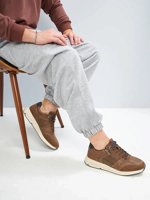 Мужские кроссовки MARCO TOZZI рыжие, артикул 2-13613-44-30F