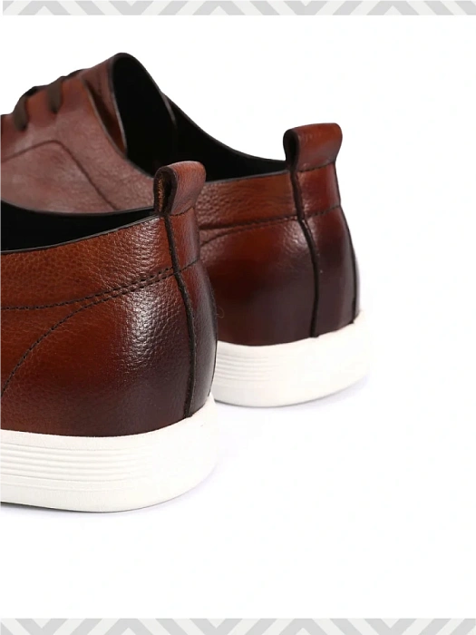 Мужские кеды BRUNO RENZONI  коричневые, артикул BR20537-MB