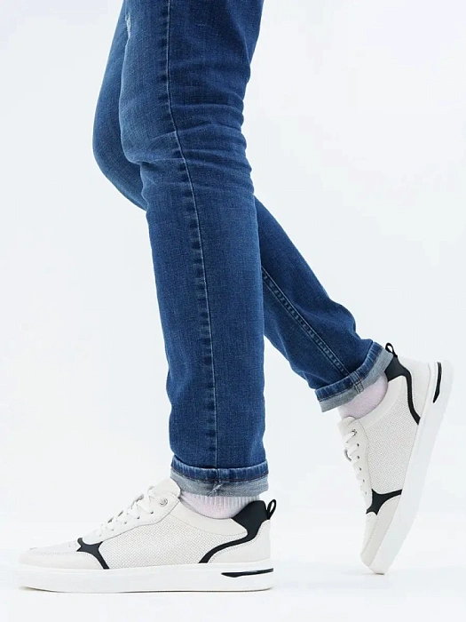 Мужские кроссовки BRUNO RENZONI  белые, артикул Q111B-1D