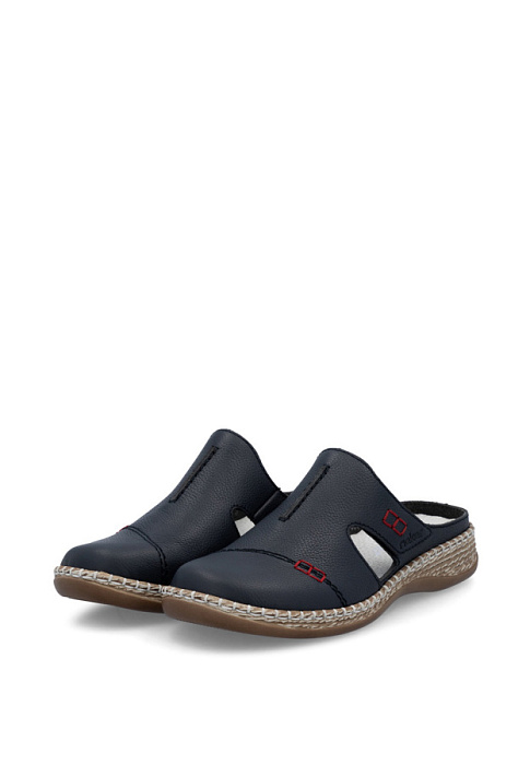 Женские сабо RIEKER синие, артикул 46462-14