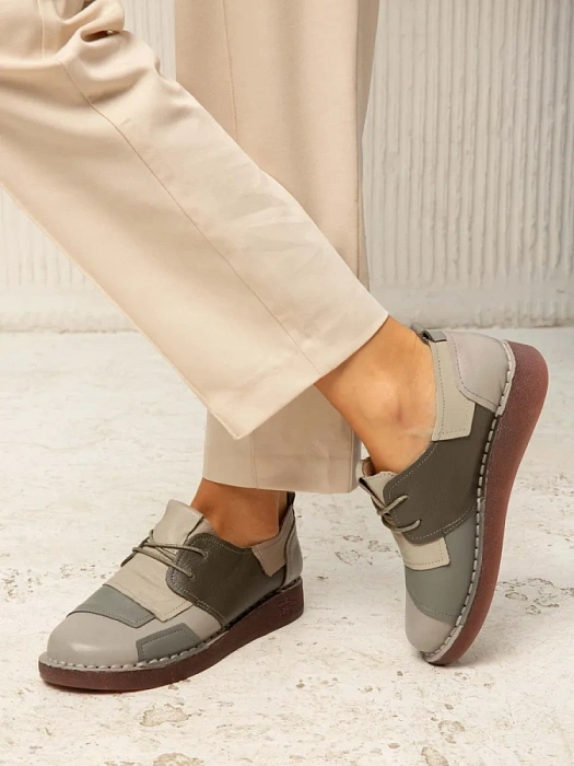 Женские туфли eObuv серые, артикул DB8370-4