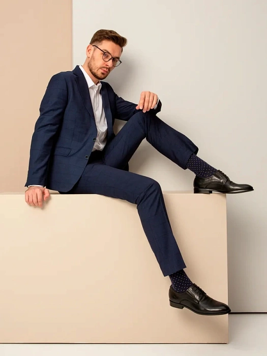 Мужские туфли BRUNO RENZONI  черные, артикул 5381A-727A