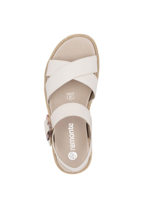 Женские босоножки  REMONTE бежевые, артикул D7950-60