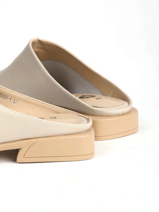 Женские сабо FEDERICA RODARI бежевые, артикул 43E-E2907-N65059-1